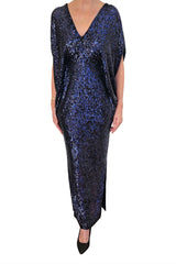 Amelia Dress, Ink sequin