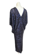 Amelia Dress, Ink sequin