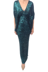 Amelia Dress, Sequin Emerald