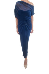 Strapless Gown, Velvet Jade