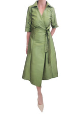 Wrap Shirt Dress, Pistachio