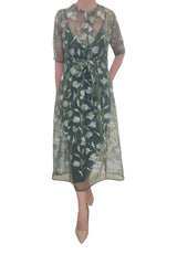 Green Leaf Organdy Dress