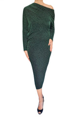 Vasto Dress, Pine Glitter
