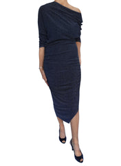 Vasto Dress, Ink Glitter