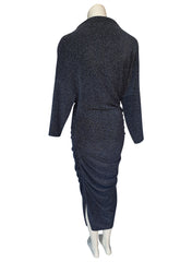 Vasto Dress, Ink Glitter