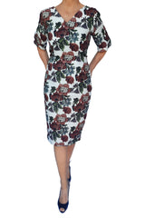 Linen Dress, Rose Garden