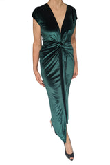 Entice Dress, Prasino Velour